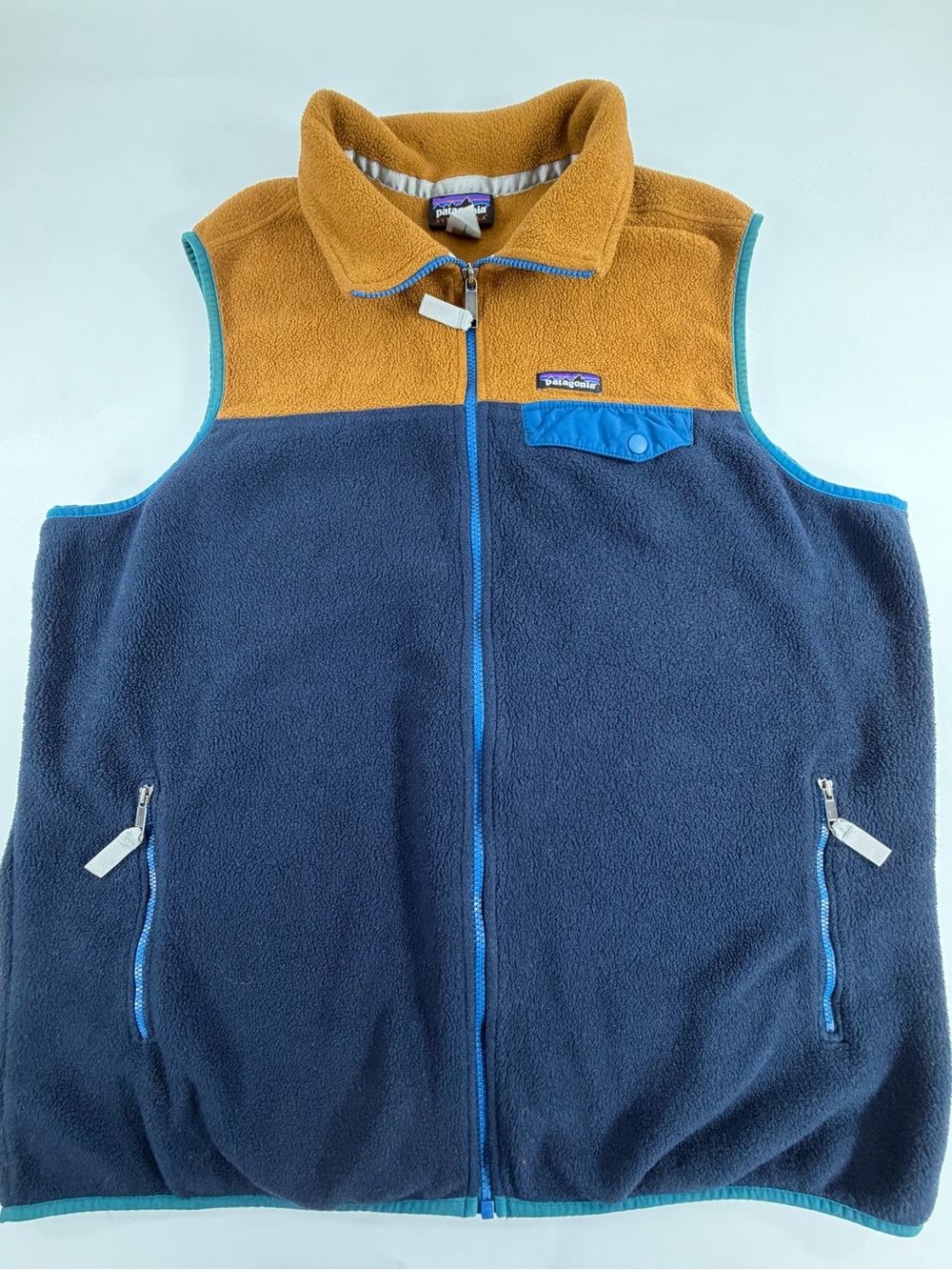 Patagonia Synchilla Snap-T Fleece Vest XXL Colorblock Gorpcore Outdoor